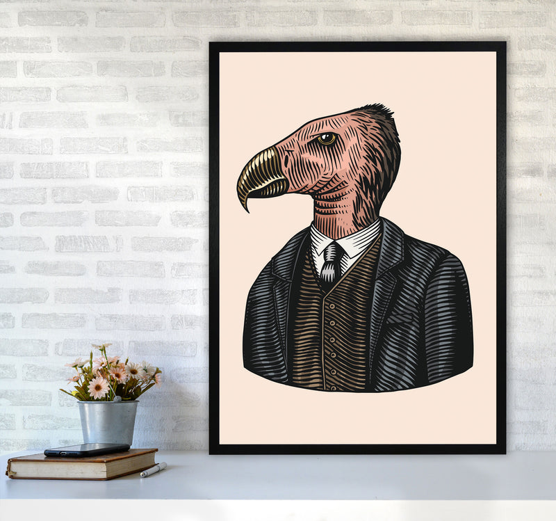Mr. Condor Art Print by Jason Stanley A1 White Frame