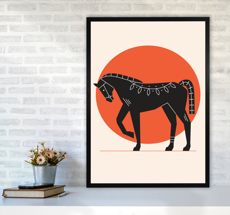 Proud Horse Art Print by Jason Stanley A1 White Frame