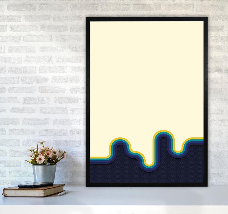 Melty Vibes Art Print by Jason Stanley A1 White Frame