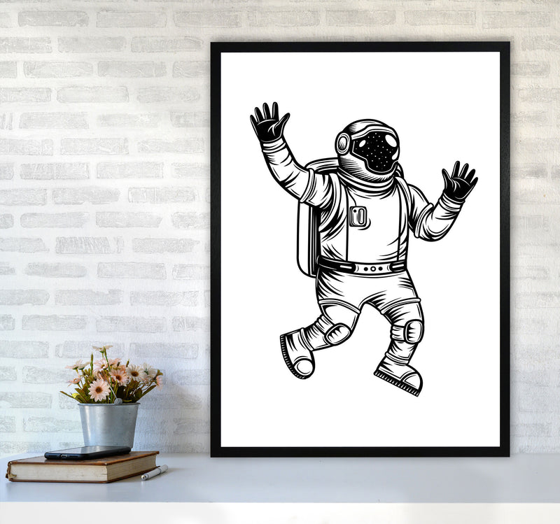 Space Man Art Print by Jason Stanley A1 White Frame