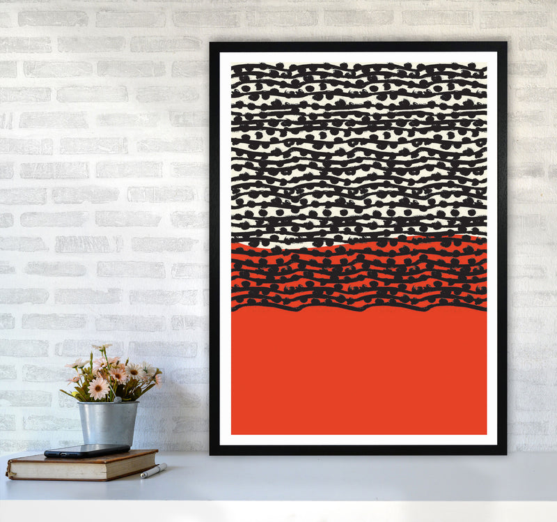 Red Vibe 2 Art Print by Jason Stanley A1 White Frame