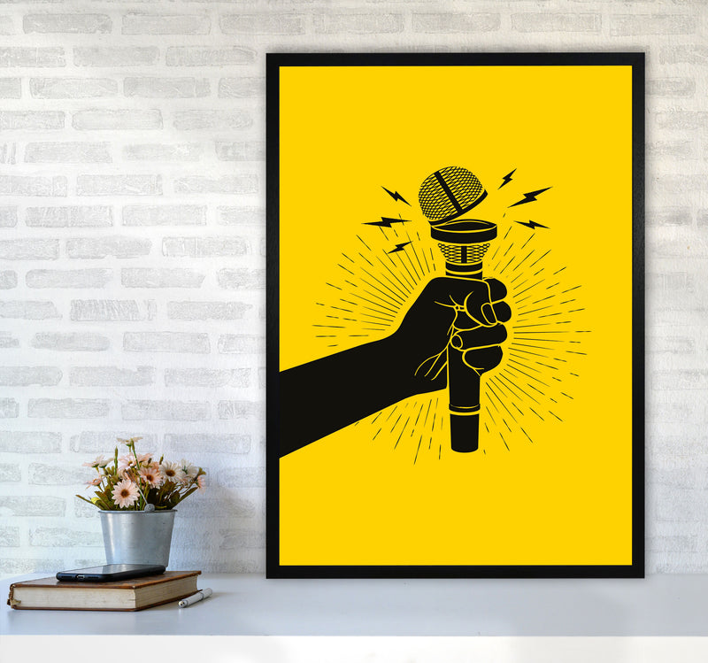 Speak Up! Art Print by Jason Stanley A1 White Frame