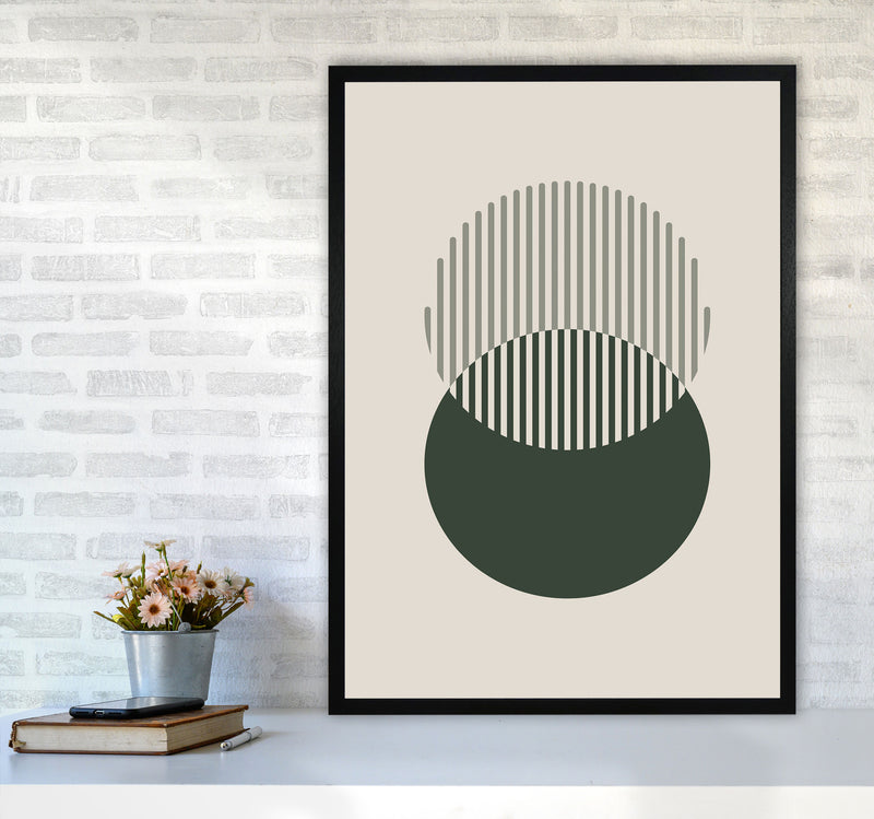 Minimal Abstract Circles III Art Print by Jason Stanley A1 White Frame