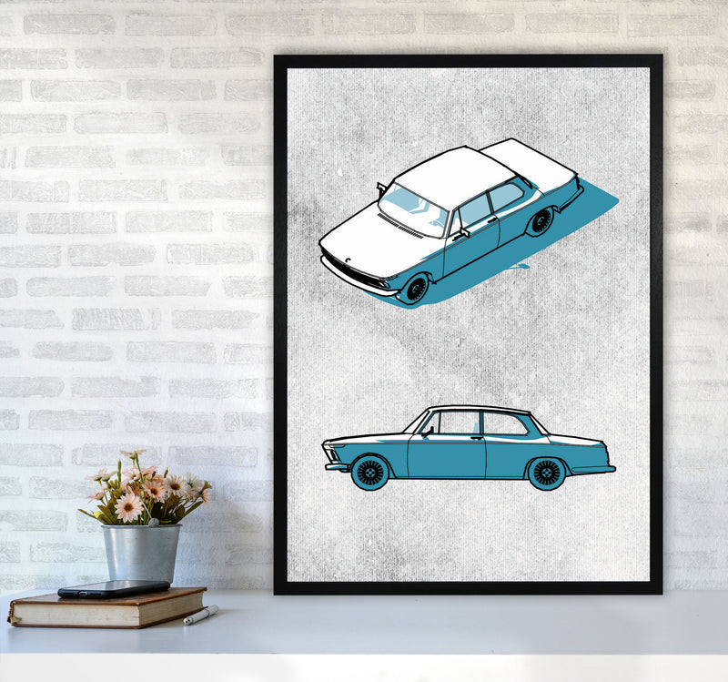 Minimal Car Series I Art Print by Jason Stanley A1 White Frame