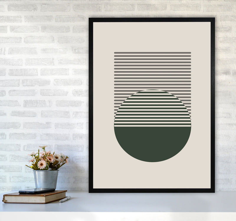 Minimal Abstract Circles I Art Print by Jason Stanley A1 White Frame