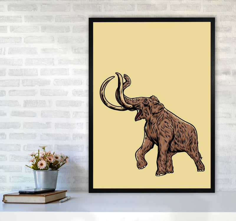 Mammoth Art Print by Jason Stanley A1 White Frame