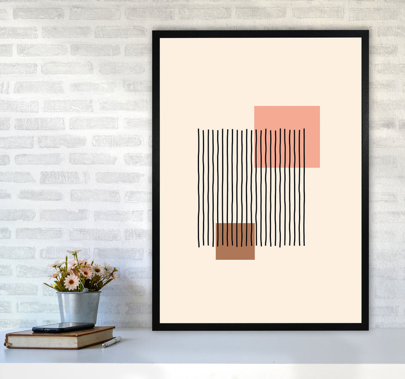 Geometric Abstract Shapes IIII Art Print by Jason Stanley A1 White Frame