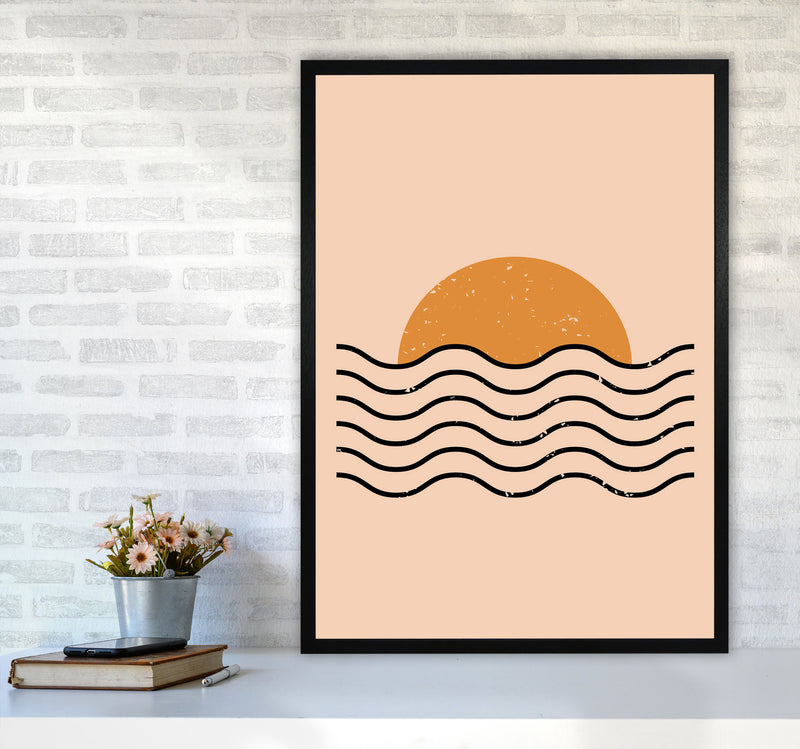 Boho Sunset Art Print by Jason Stanley A1 White Frame