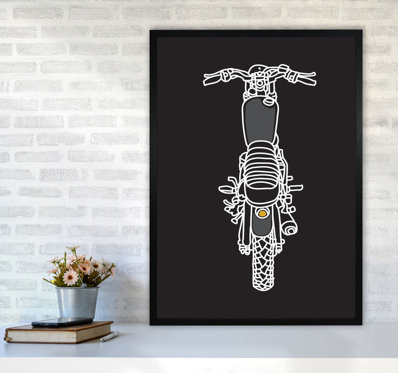Let's Ride! Art Print by Jason Stanley A1 White Frame