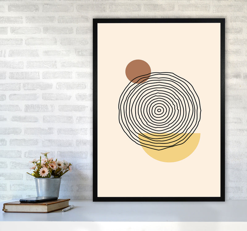 Geometric Abstract Shapes III Art Print by Jason Stanley A1 White Frame