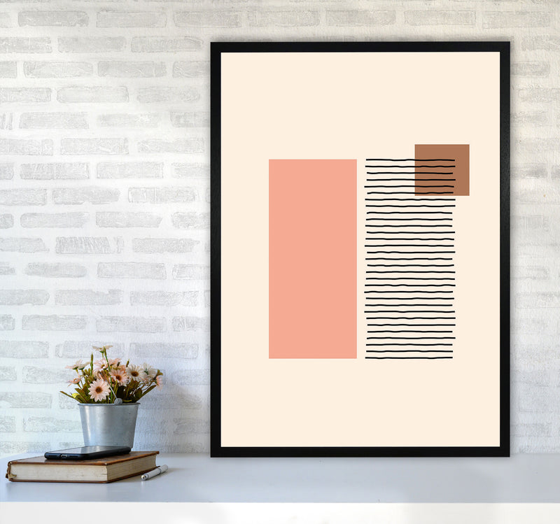 Geometric Abstract Shapes II Art Print by Jason Stanley A1 White Frame