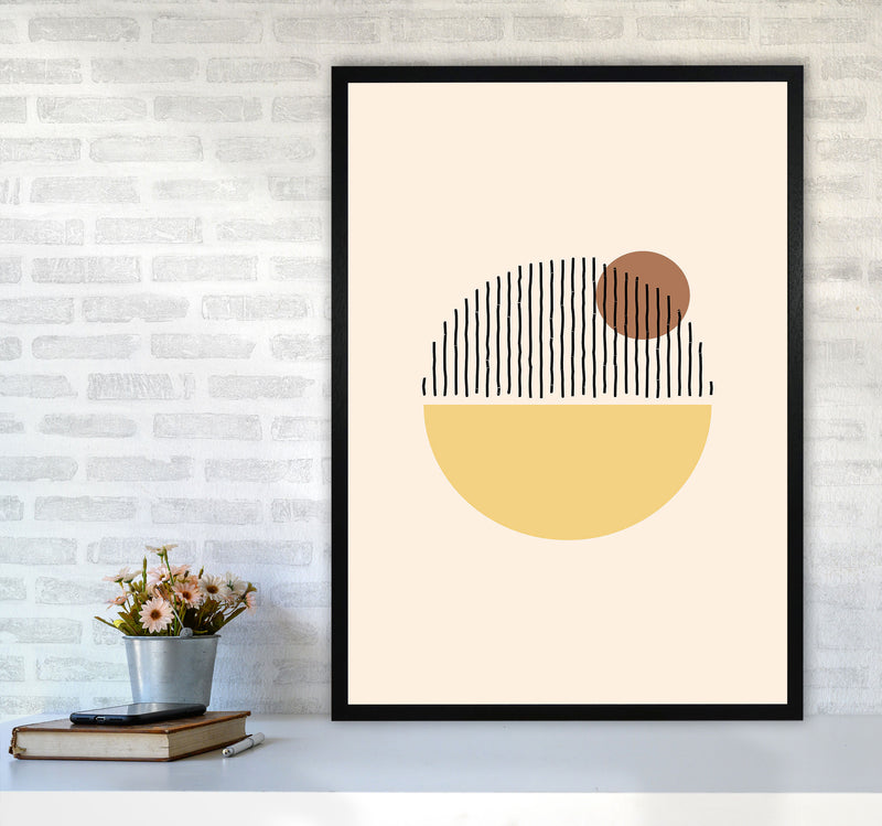 Geometric Abstract Shapes I Art Print by Jason Stanley A1 White Frame