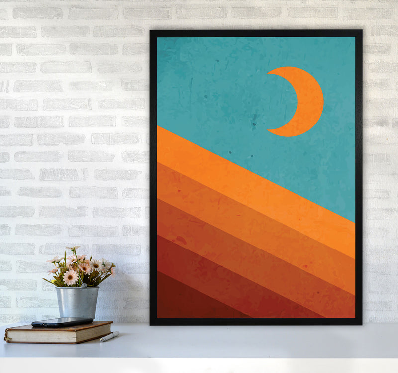 Abstract Mountain Sunrise III Art Print by Jason Stanley A1 White Frame