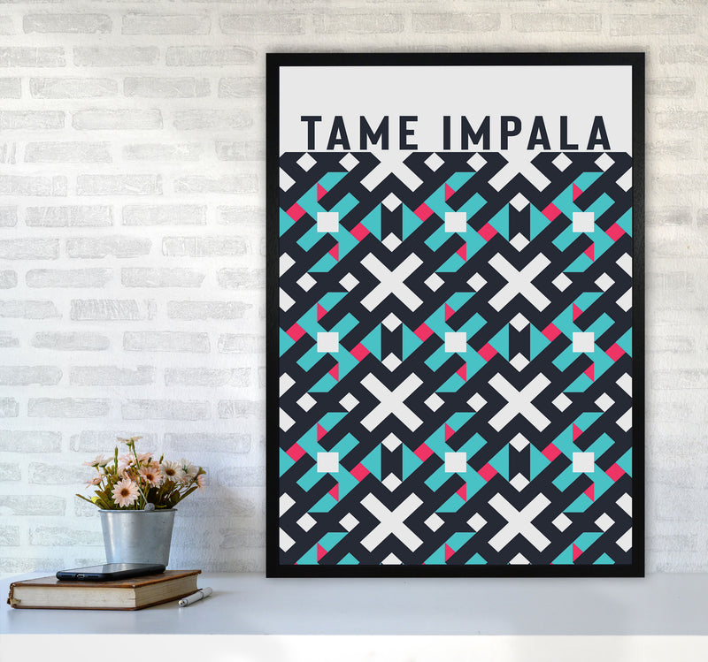 Tame Impala Art Print by Jason Stanley A1 White Frame
