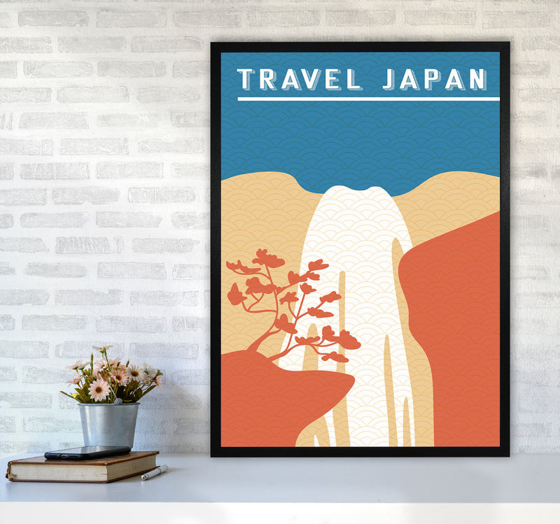 Traval Japan Minimilism I Art Print by Jason Stanley A1 White Frame