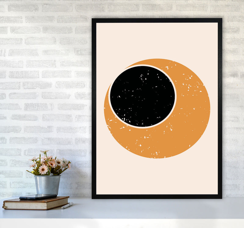 Abstract Contemporary Sun Art Print by Jason Stanley A1 White Frame