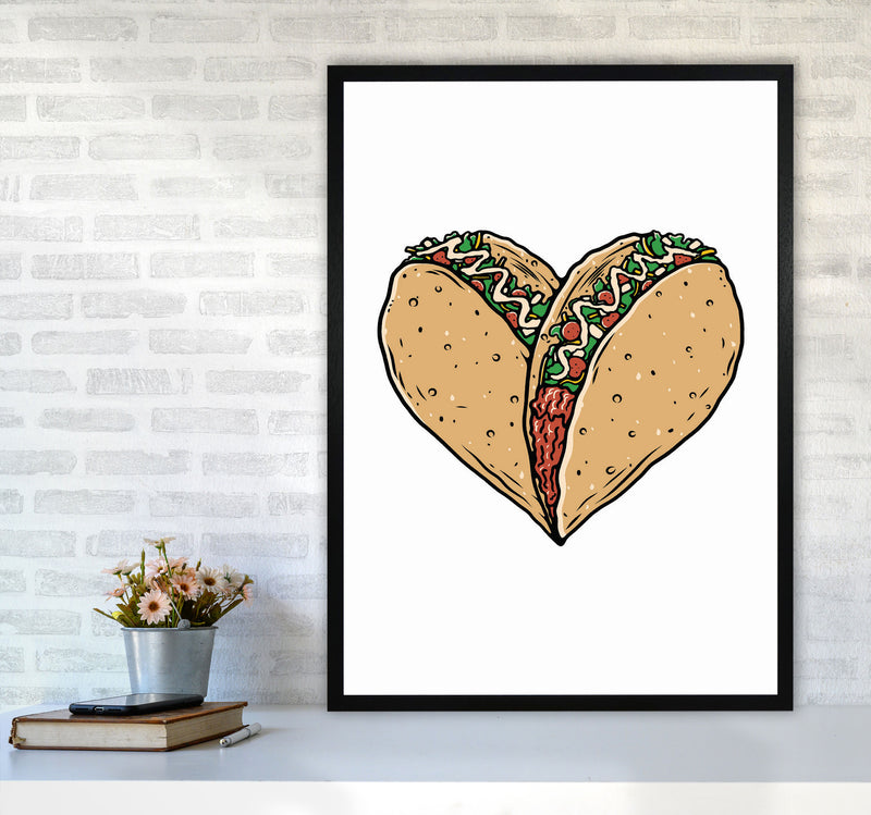 Tacos Are Life Art Print by Jason Stanley A1 White Frame