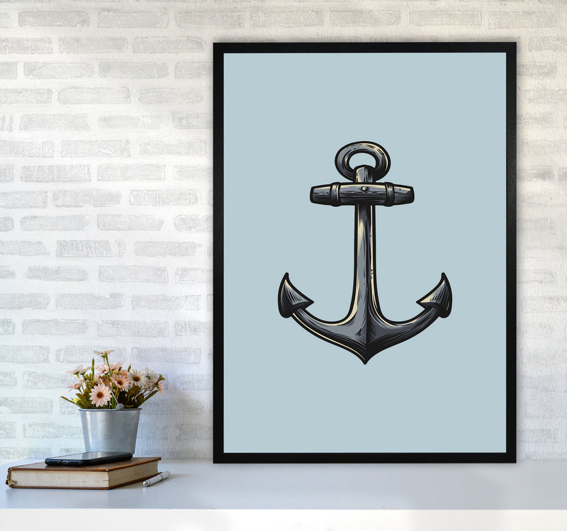 Ship's Anchor Art Print by Jason Stanley A1 White Frame