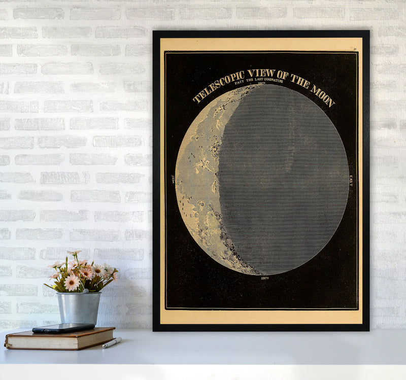 Telescopic View Of The Moon Art Print by Jason Stanley A1 White Frame