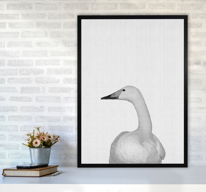The Case Of The Lost Goose Art Print by Jason Stanley A1 White Frame