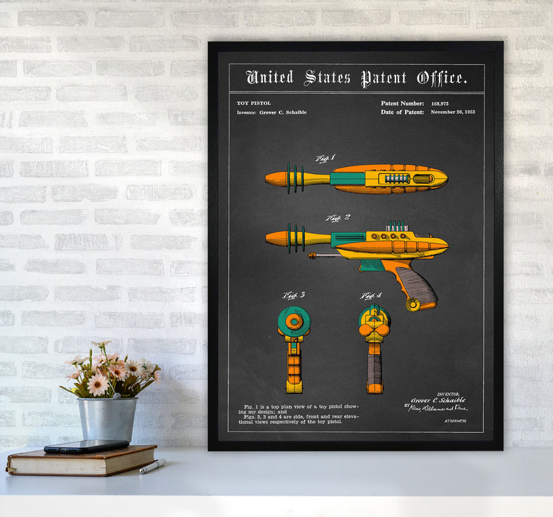 Raygun Art Print by Jason Stanley A1 White Frame