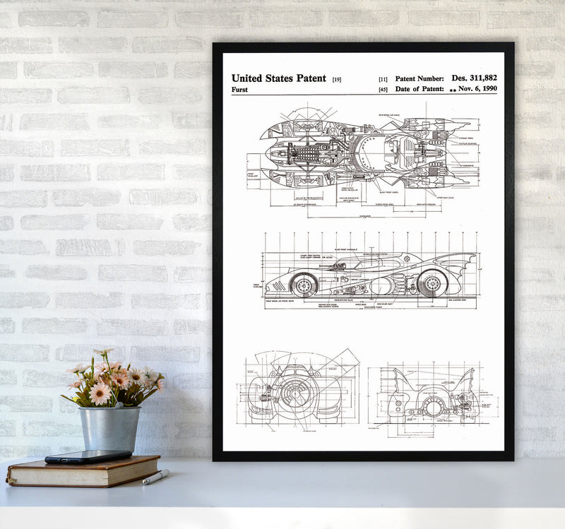 Patents Art Print by Jason Stanley A1 White Frame