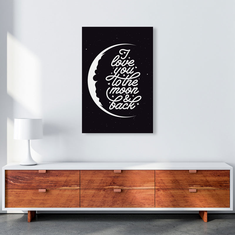 I Love You To The Moon And Back Copy Art Print by Jason Stanley A1 Canvas