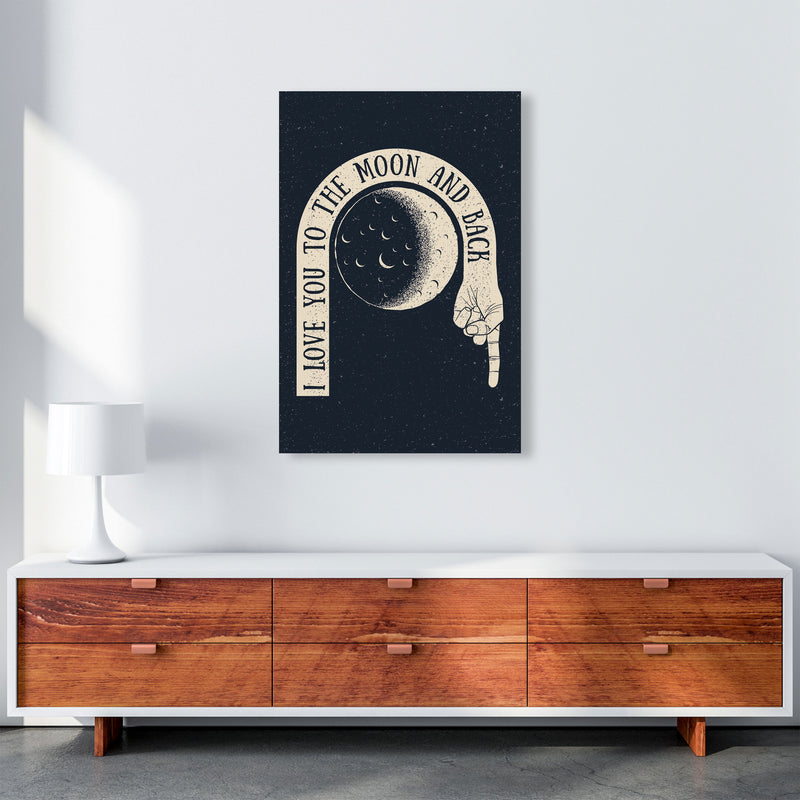 I Love You To The Moon And Back Art Print by Jason Stanley A1 Canvas