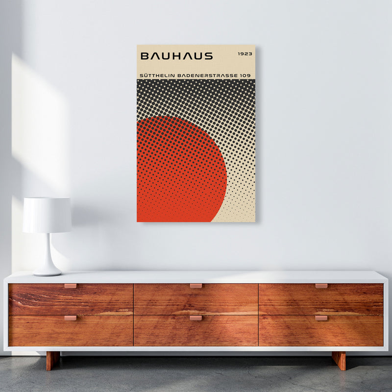 Bauhaus Geometric Red Vibe II Art Print by Jason Stanley A1 Canvas