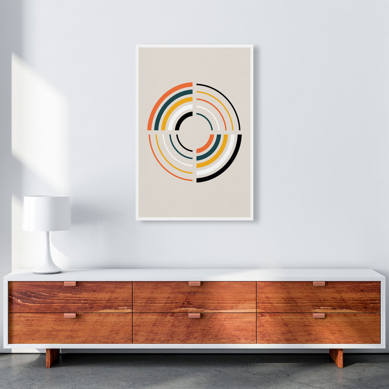 Retro Geometric Circle 2 Art Print by Jason Stanley A1 Canvas