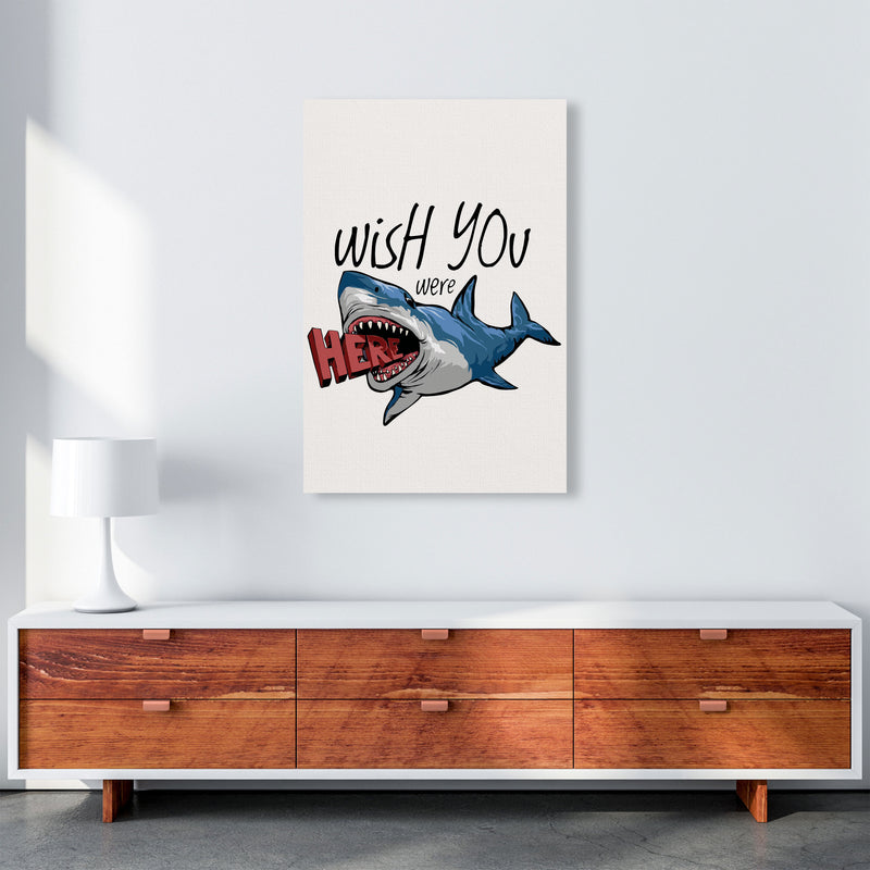 Wish You Were Here Shark Art Print by Jason Stanley A1 Canvas