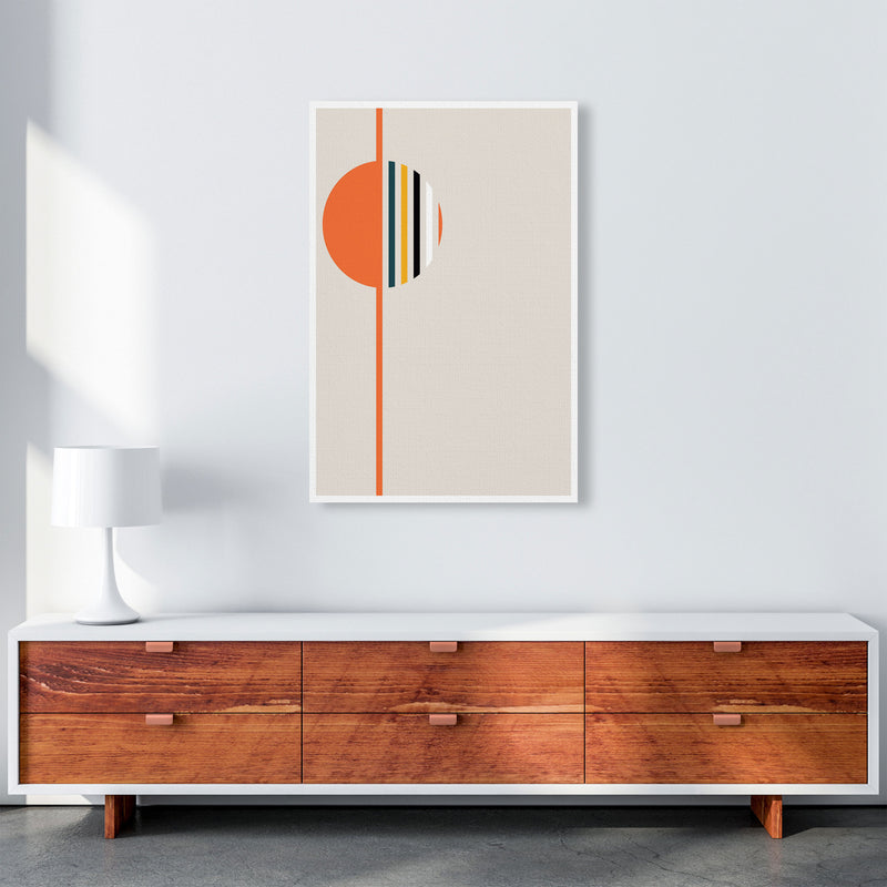 Retro Geometric Circle 4 Art Print by Jason Stanley A1 Canvas