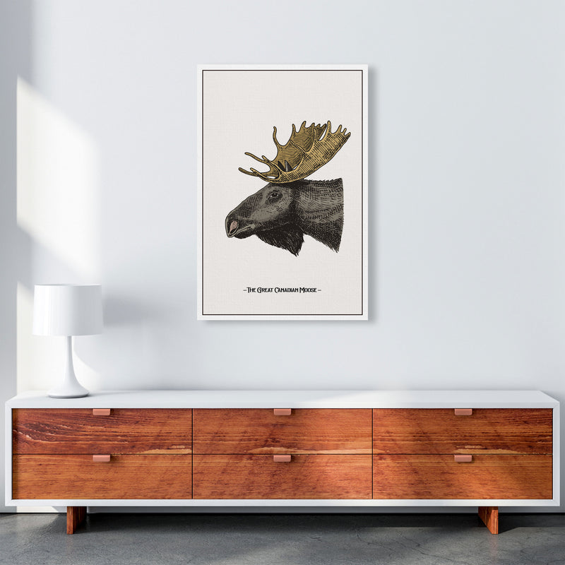 The Great Canadian Moose Art Print by Jason Stanley A1 Canvas