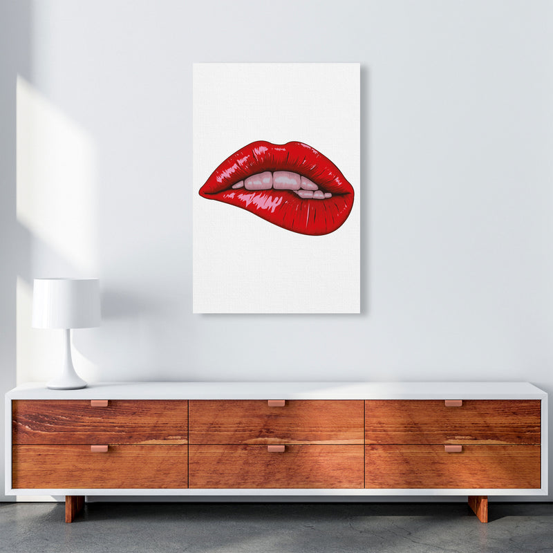 When She Bites Her Lip Art Print by Jason Stanley A1 Canvas
