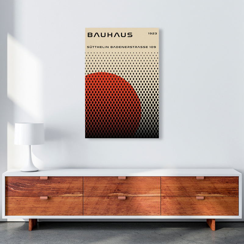 Bauhaus Geometric Red Art Print by Jason Stanley A1 Canvas