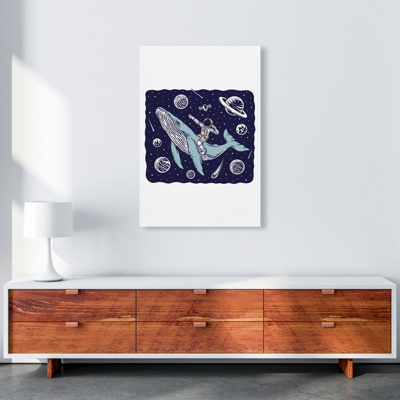 Galactic Whale Rider Art Print by Jason Stanley A1 Canvas