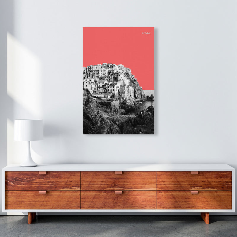 Halftone Italy Red Art Print by Jason Stanley A1 Canvas