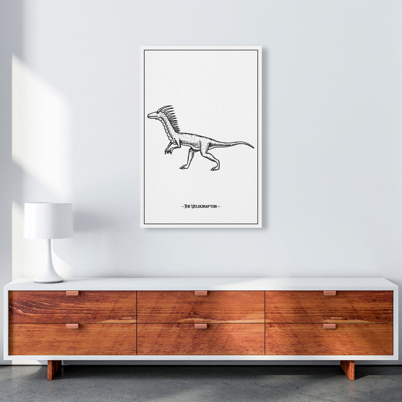 The Velociraptor Art Print by Jason Stanley A1 Canvas