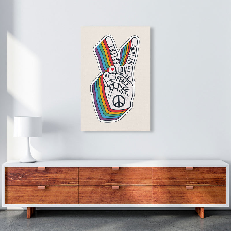 Peace And Love!! Art Print by Jason Stanley A1 Canvas