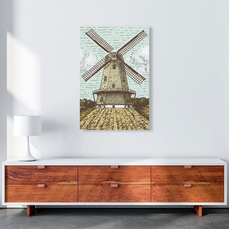 Vintage Windmill Art Print by Jason Stanley A1 Canvas