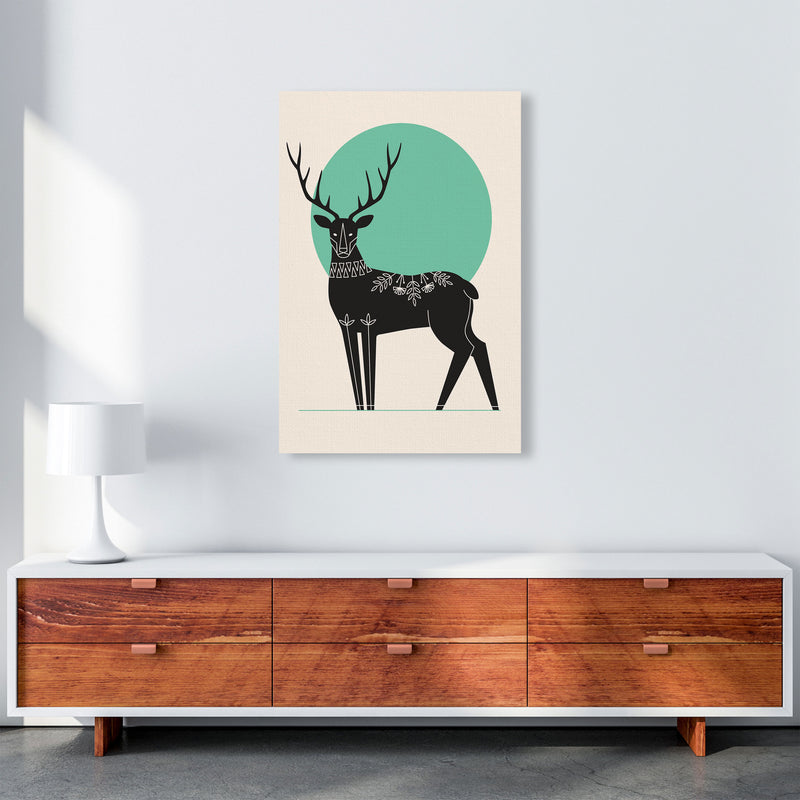 Moonlight Deer Art Print by Jason Stanley A1 Canvas