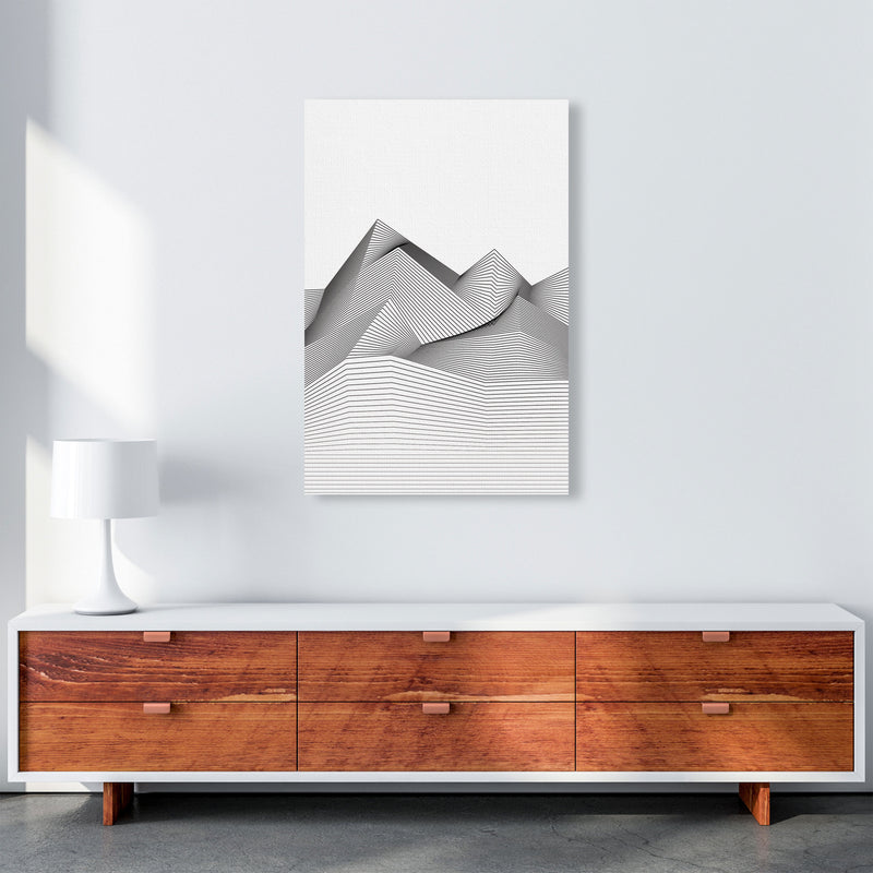 Line Mountains Art Print by Jason Stanley A1 Canvas