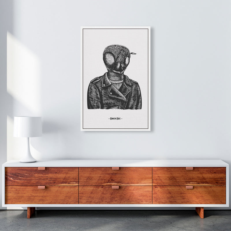 The Biker Bee Art Print by Jason Stanley A1 Canvas