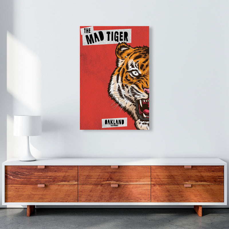 The Mad Tiger Art Print by Jason Stanley A1 Canvas