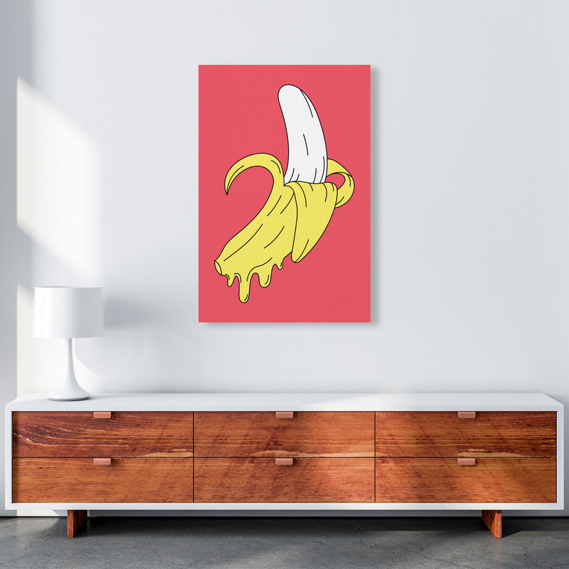 Melting Pink Banana Art Print by Jason Stanley A1 Canvas