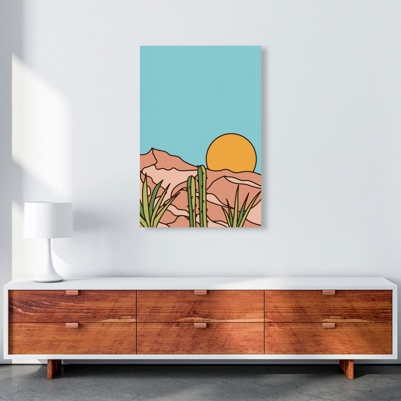 Minimal Desert Sunset Art Print by Jason Stanley A1 Canvas