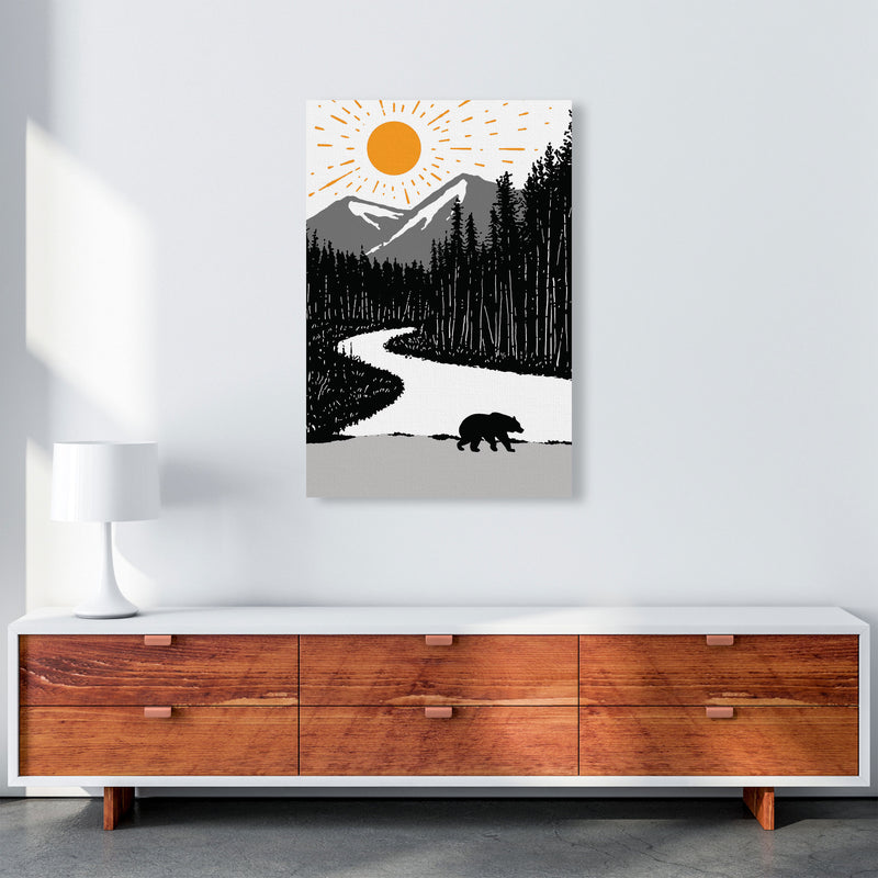 Bear By The River Art Print by Jason Stanley A1 Canvas