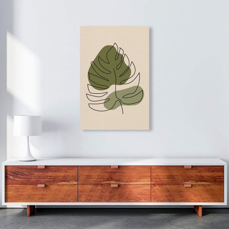 Abstract One Line Leaf Drawing II Art Print by Jason Stanley A1 Canvas
