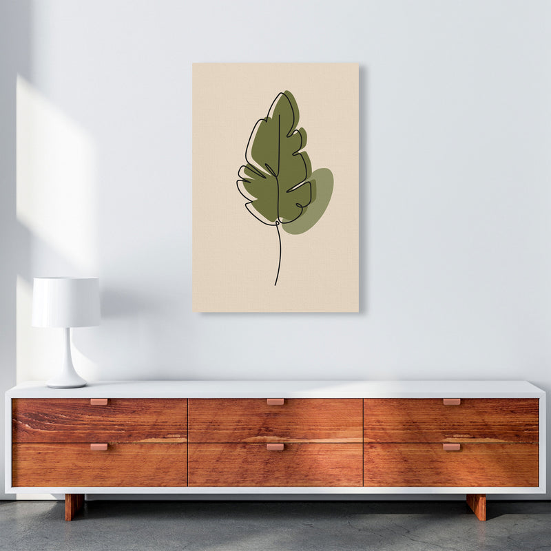 Abstract One Line Leaf Drawing III Art Print by Jason Stanley A1 Canvas