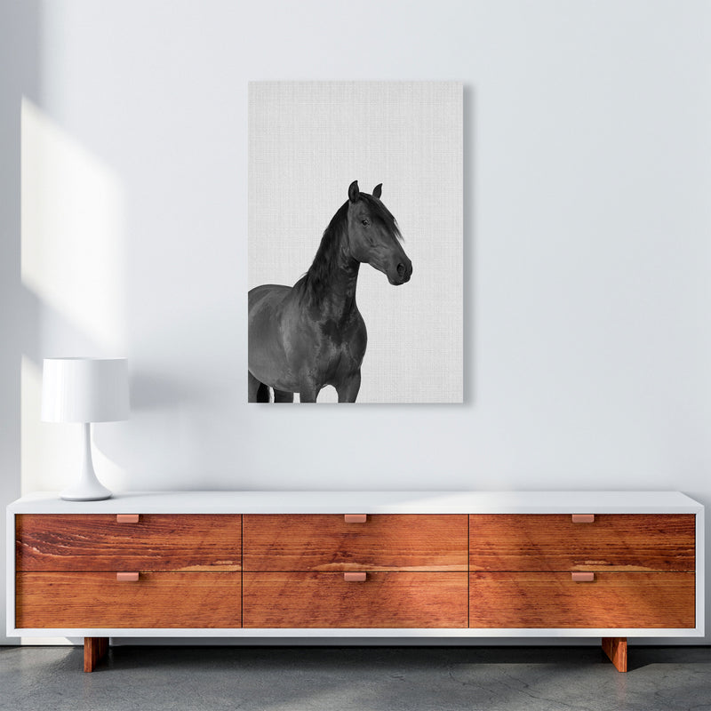 The Dark Horse Rides At Night Art Print by Jason Stanley A1 Canvas